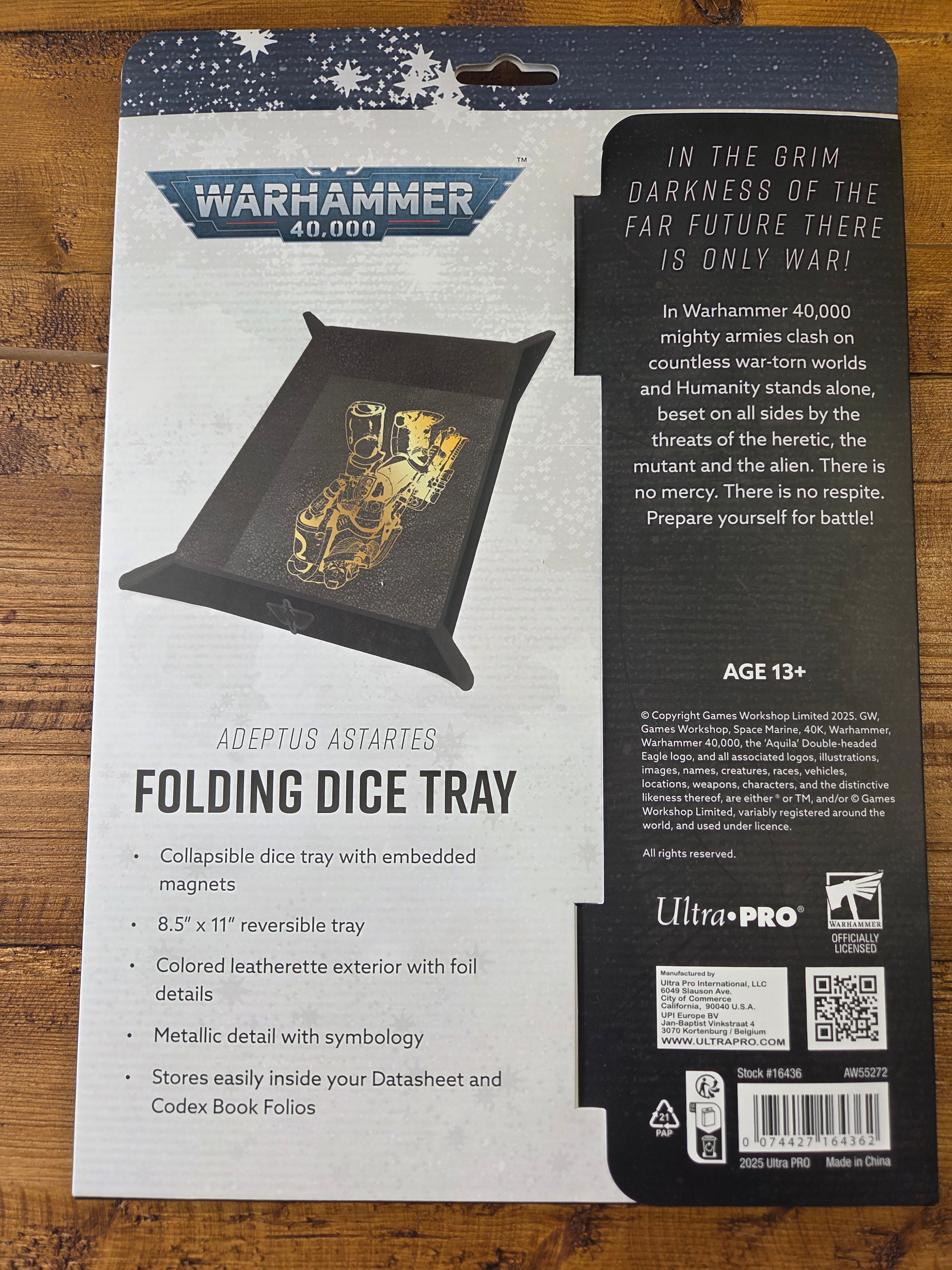 Adeptus Astartes  warhammer folding tray
