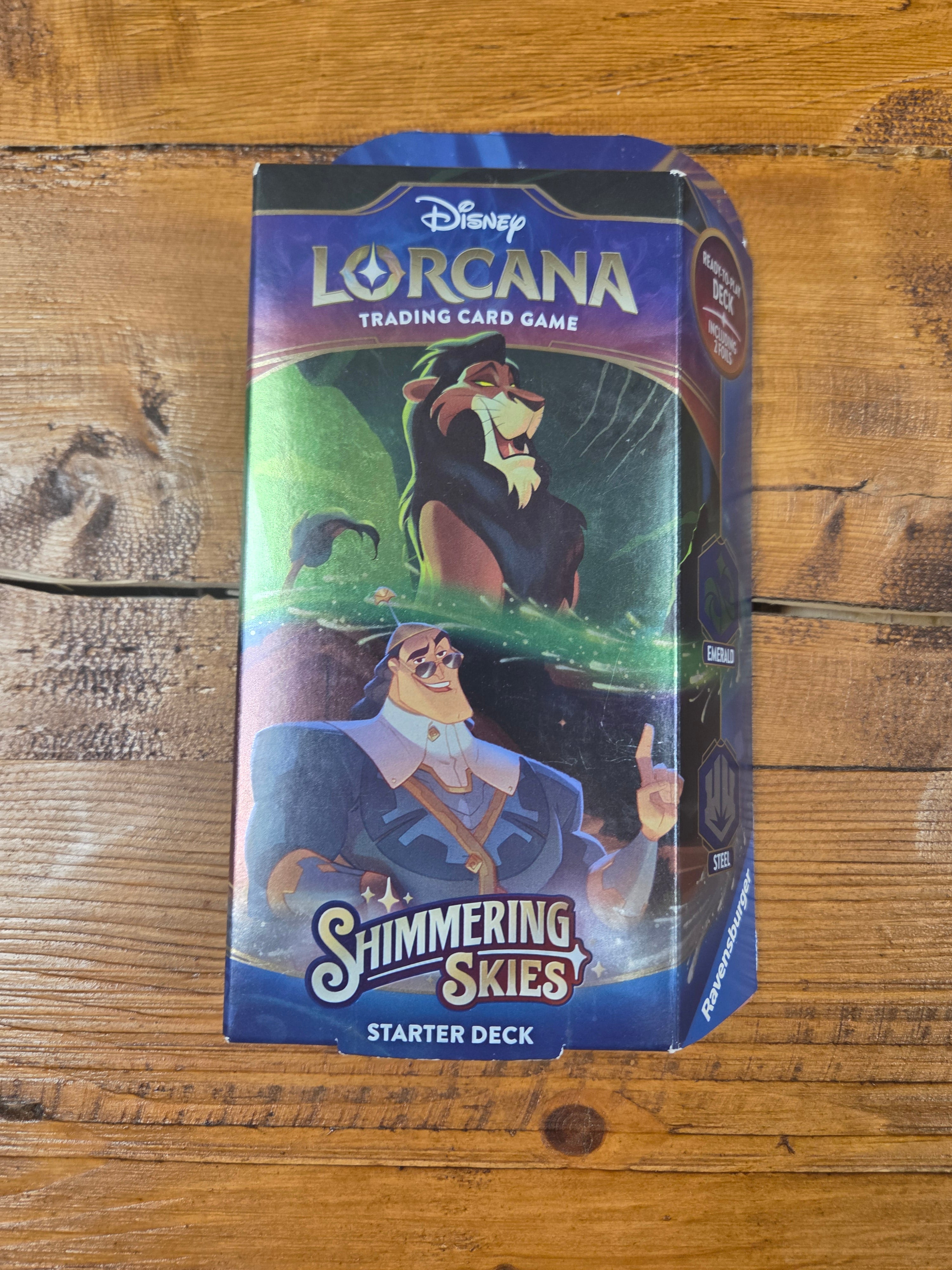 Shimmer skies Emerald/steel