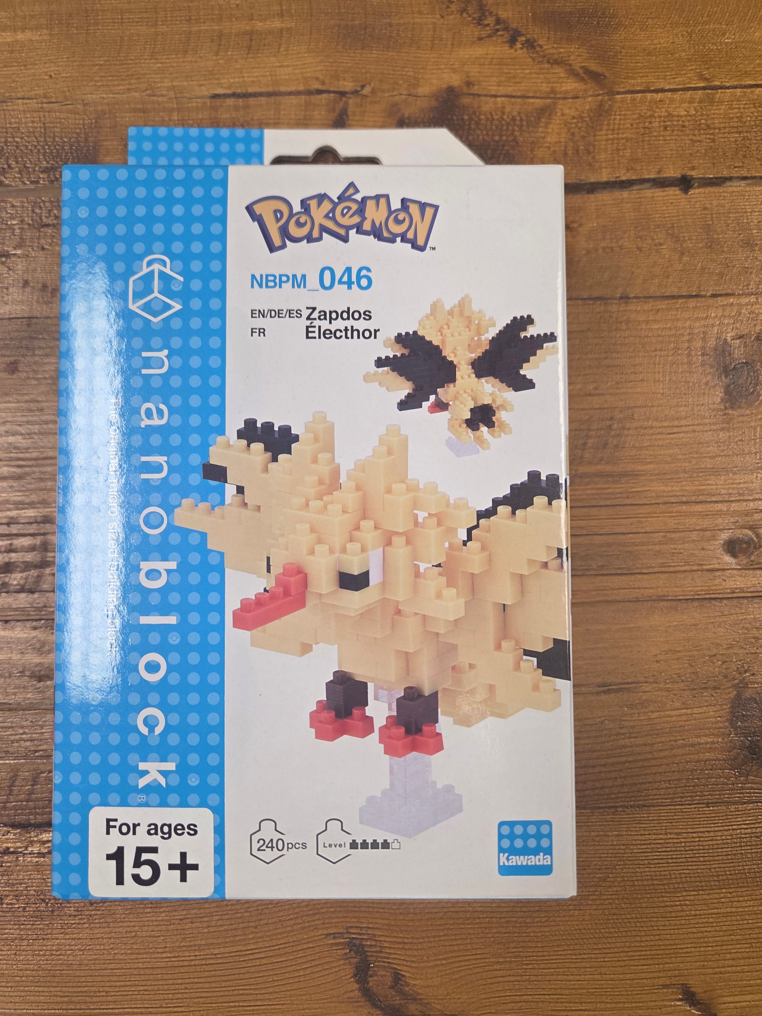 Nanoblock pokemon Zapnos