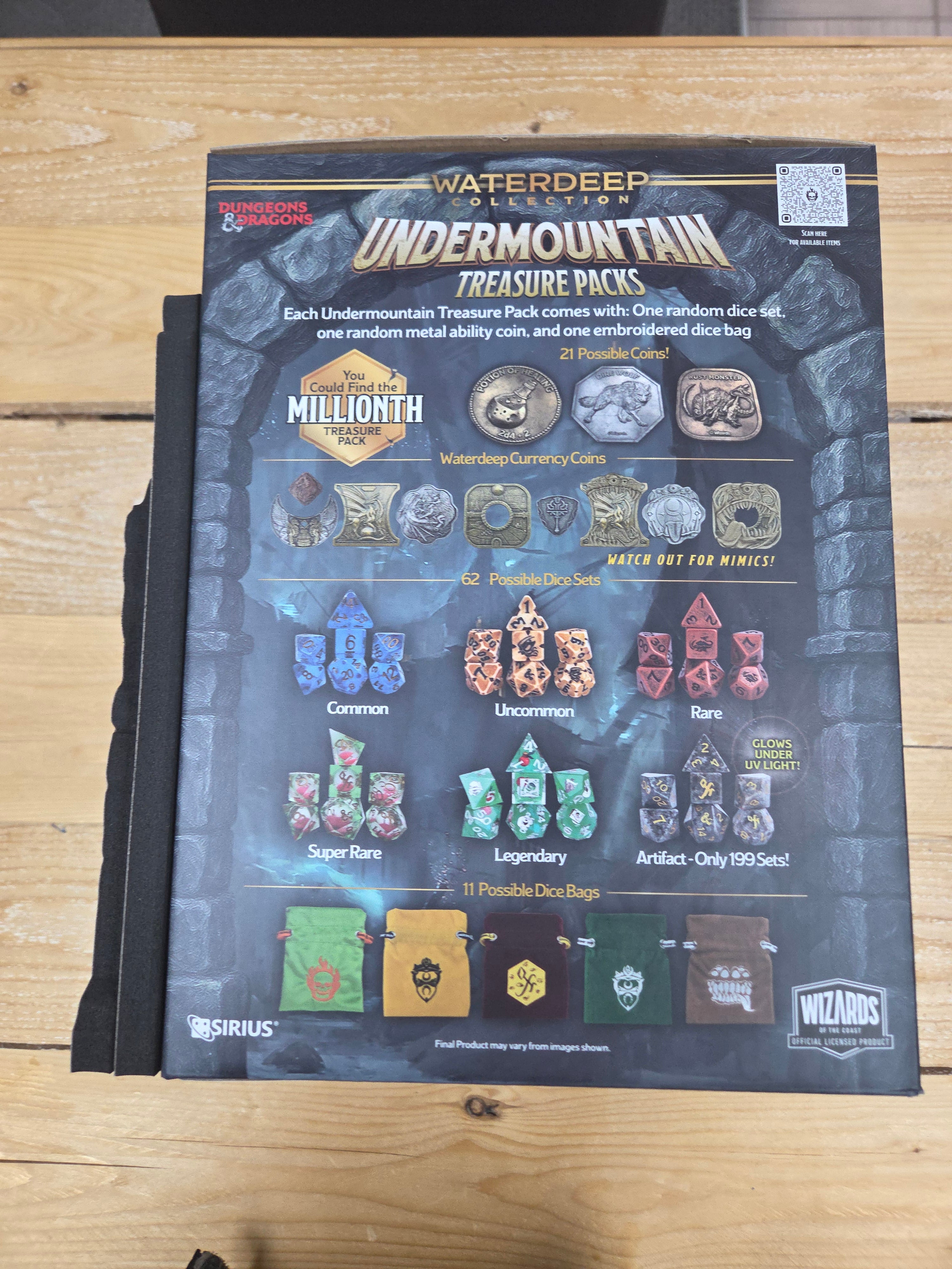 Undermountain treasure packs