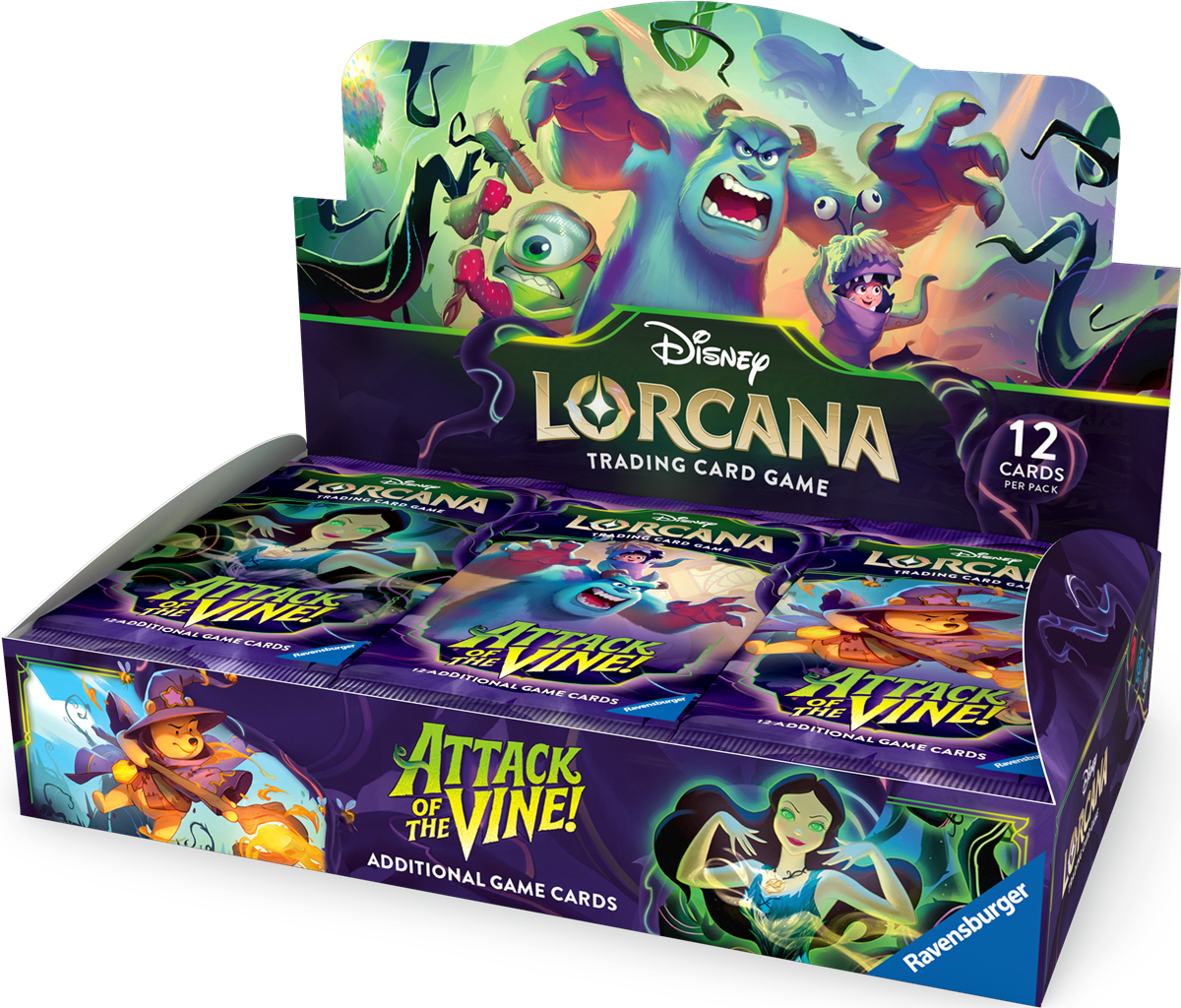 RAVENSBURGER DISNEY LORCANA SET 13 ATTACK OF THE VINE! BOOSTER (12/24/4)