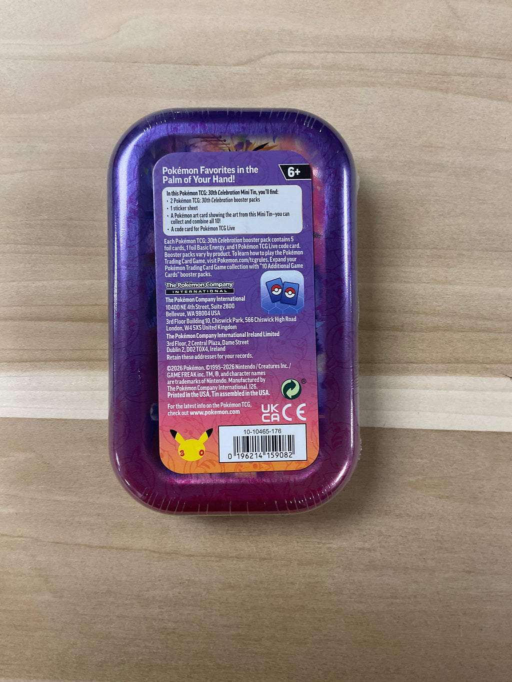 Pokémon 30th   Tin pack