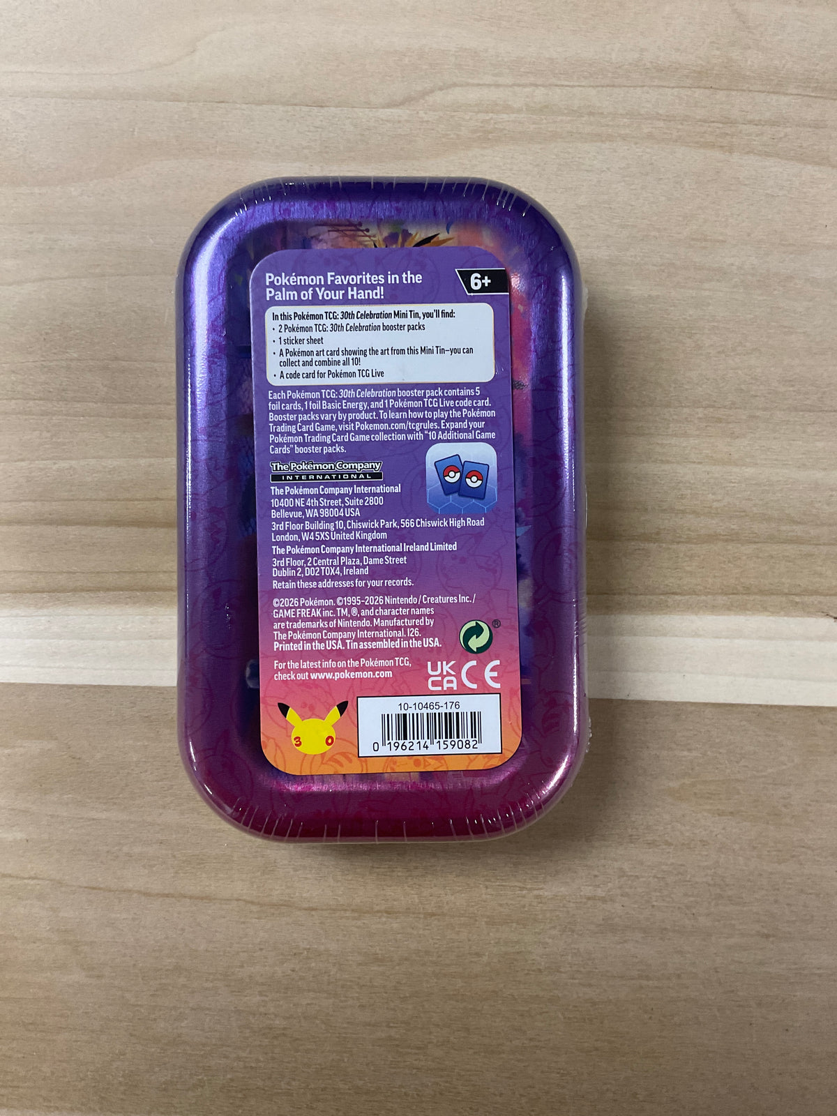 Pokémon 30th   Tin pack