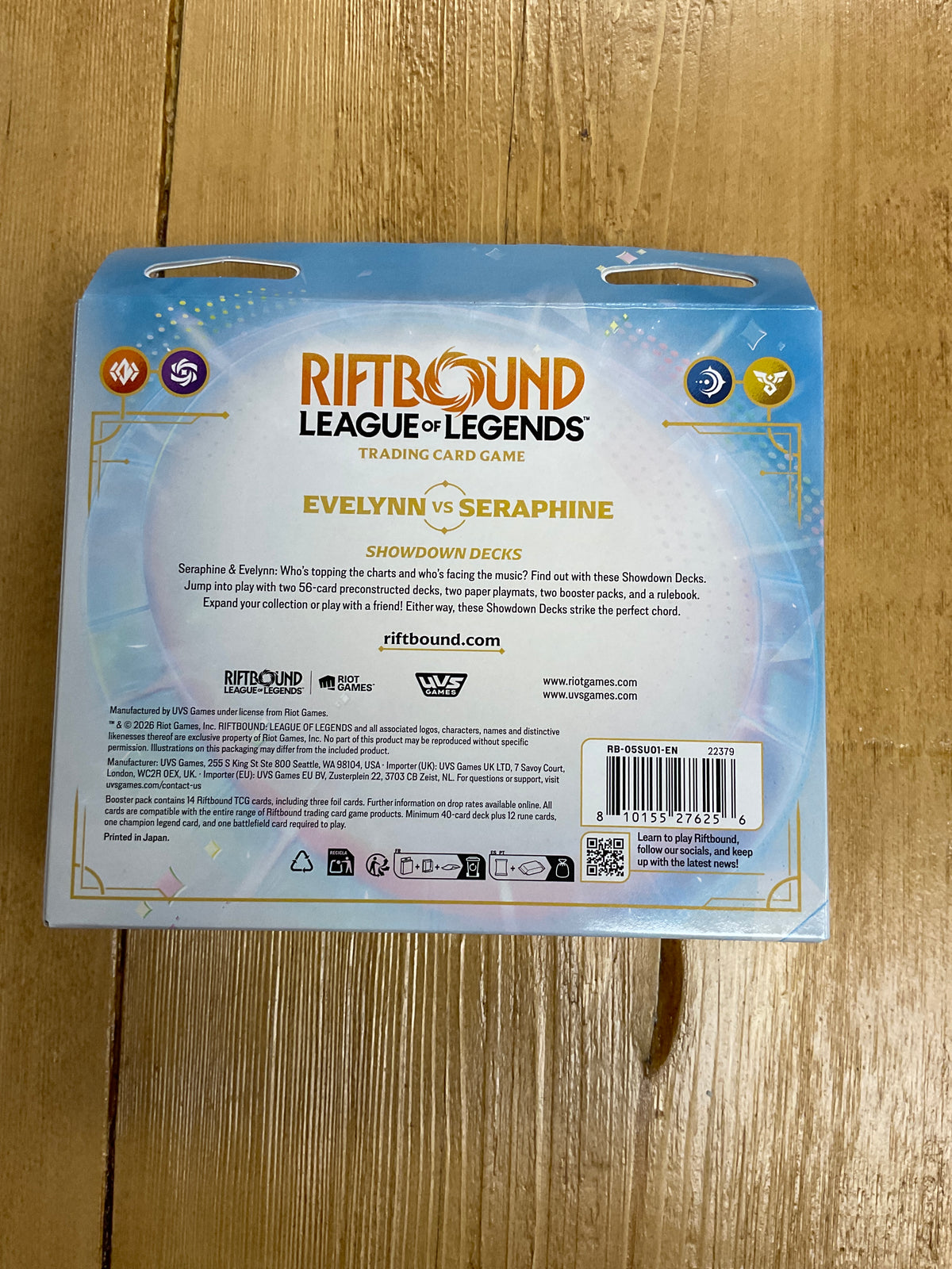 Riftbound league of legends Starter Deck Evelynn vs Seraphine