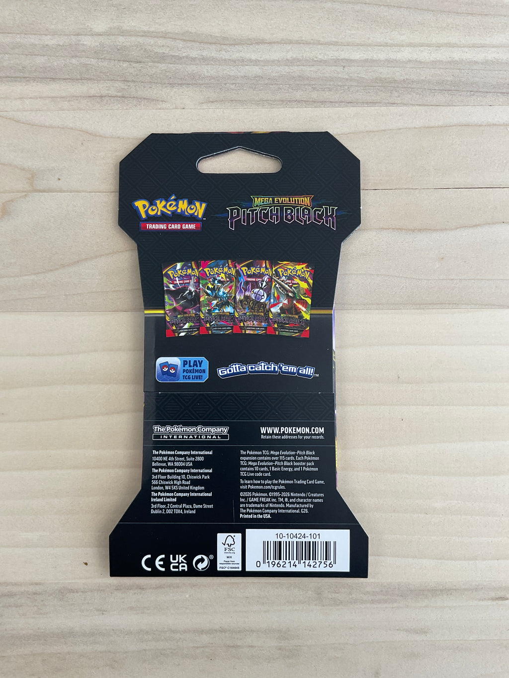 Pokémon Mega évolution Pitch Black sleeve