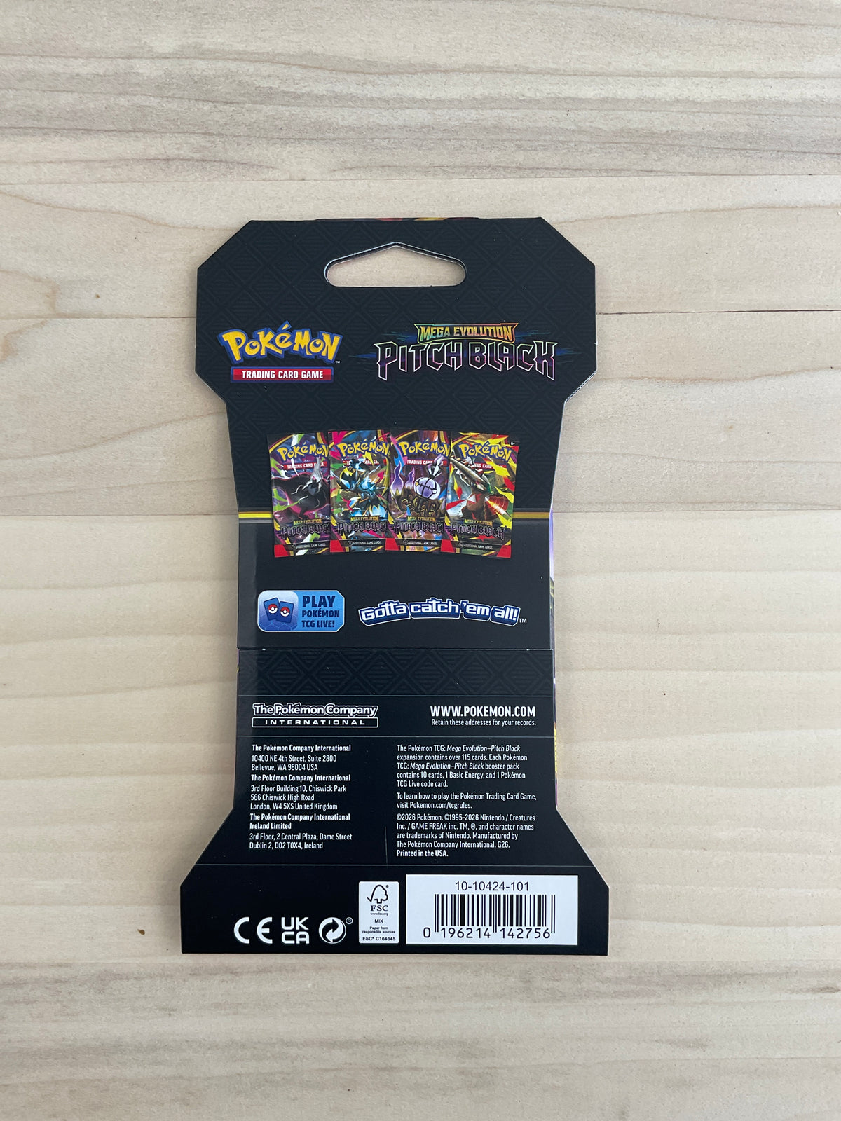 Pokémon Mega évolution Pitch Black sleeve