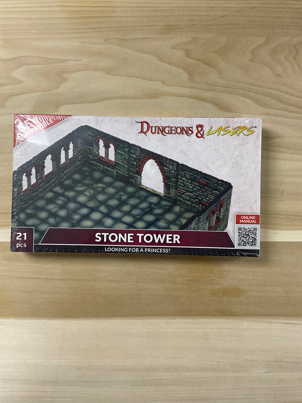 Songeons & laser.  Stone tower