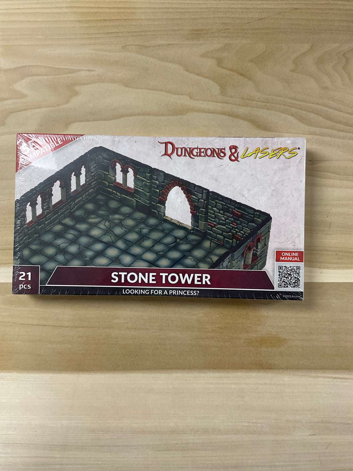 Songeons & laser.  Stone tower