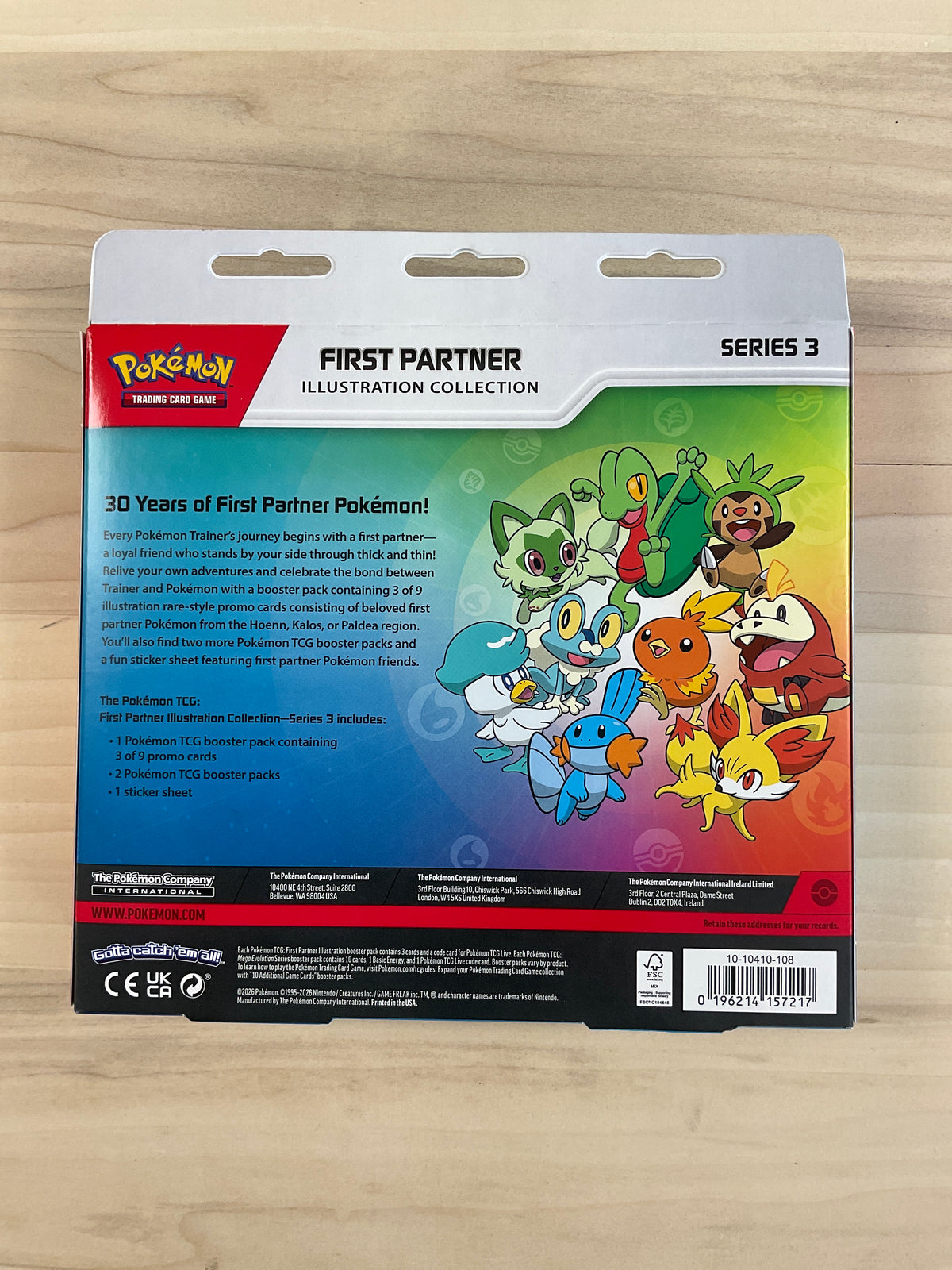 Pokémon First partner Illustration Série 3