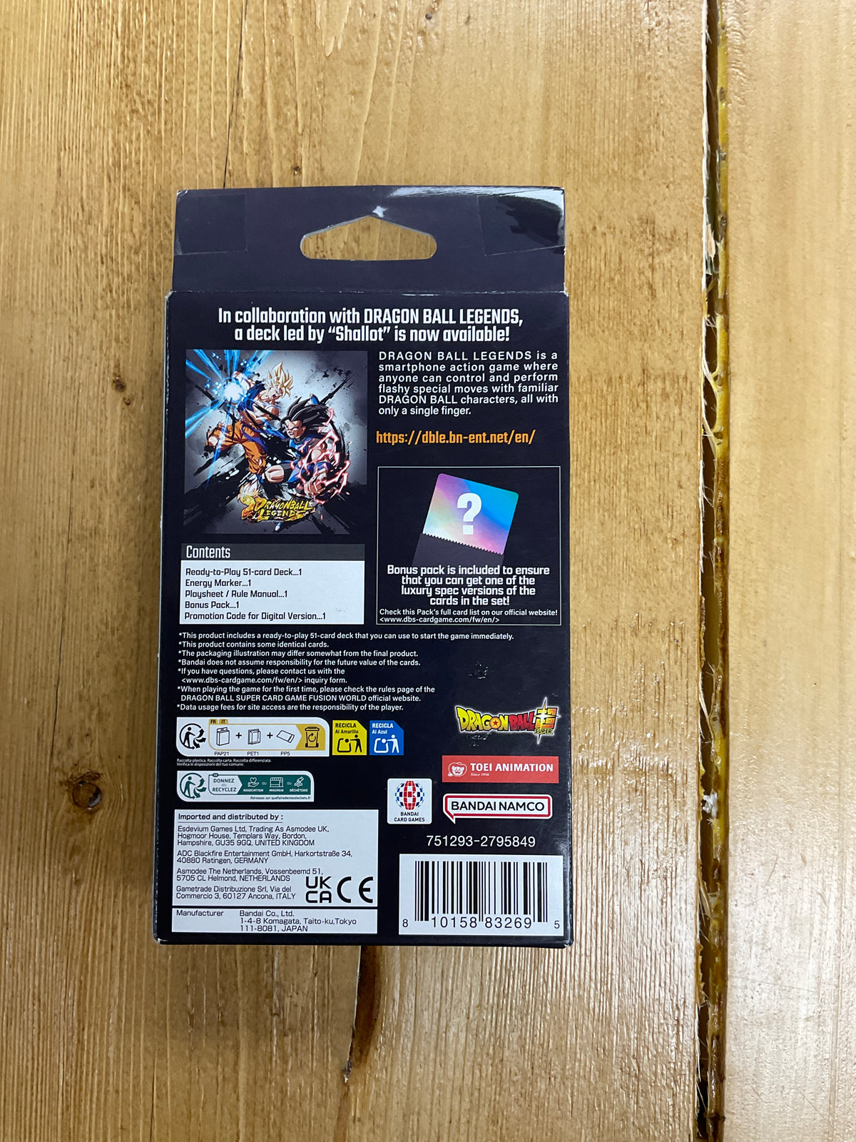 Dragon Ball fusion World starter deck Fs09 Shallot