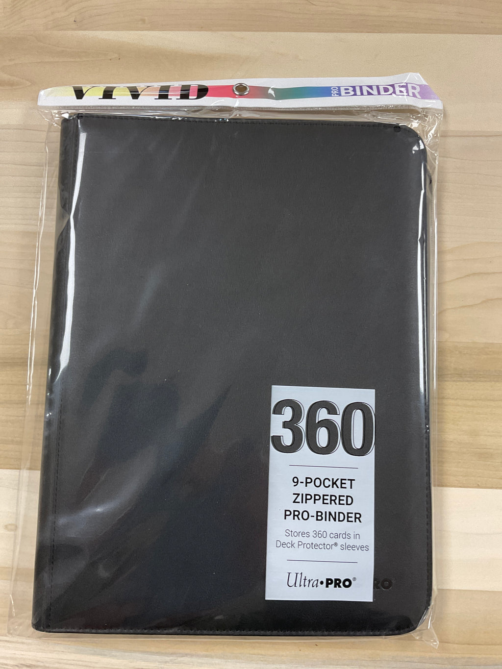 Vivid pro Binder 360/9pockets zipper Binder   Black