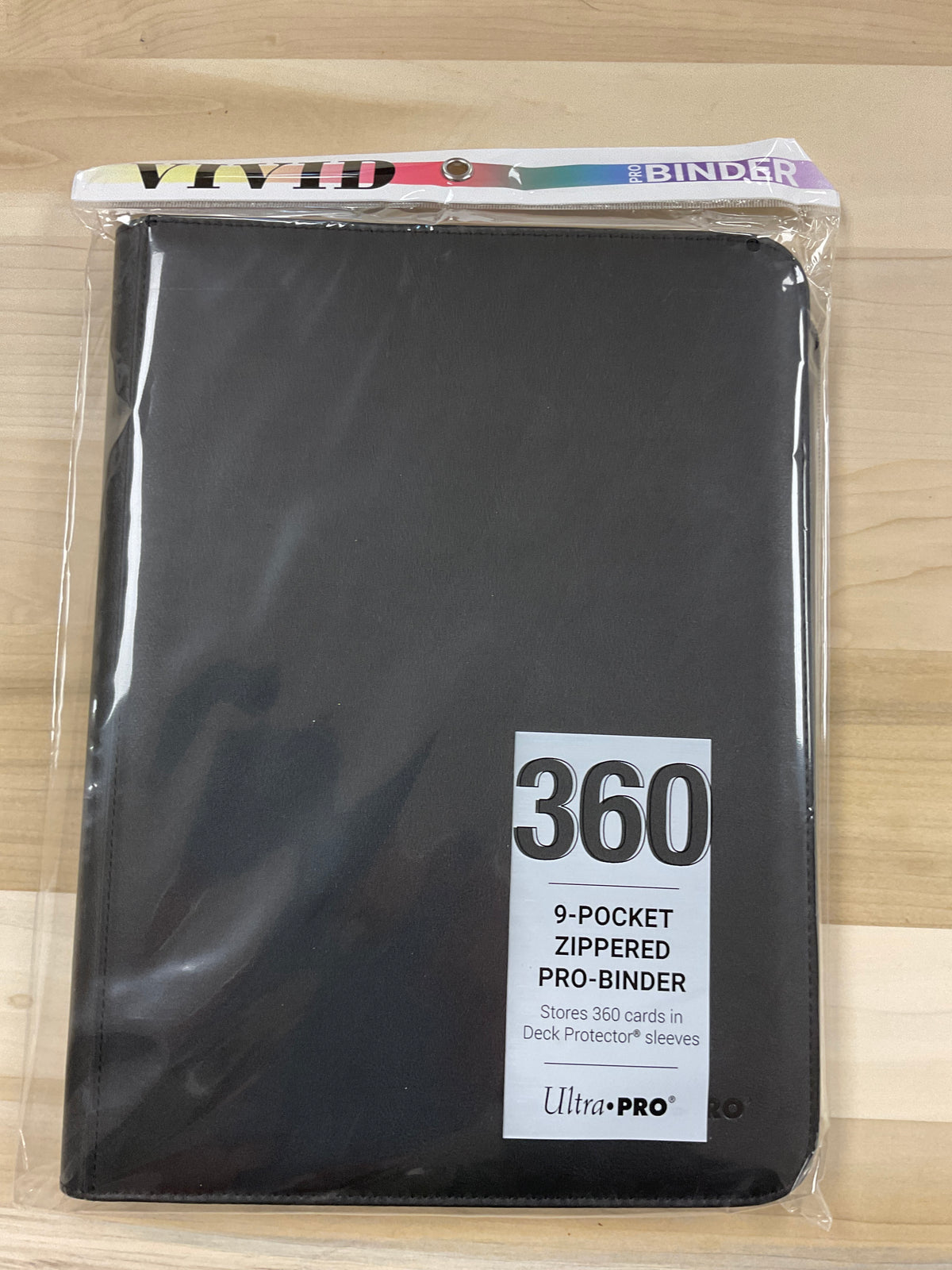 Vivid pro Binder 360/9pockets zipper Binder   Black