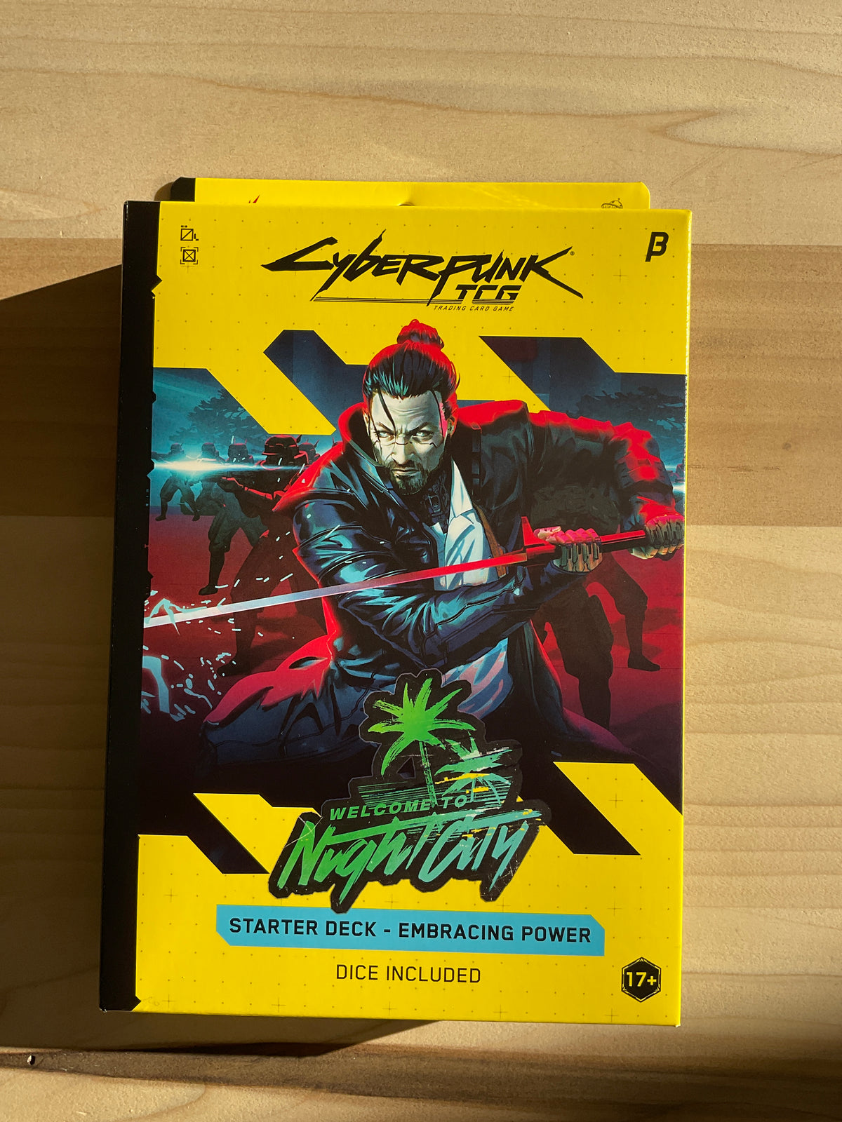 Cyberpunk TCG   Bêta starter deck  Welcome to Night city   Embracing power