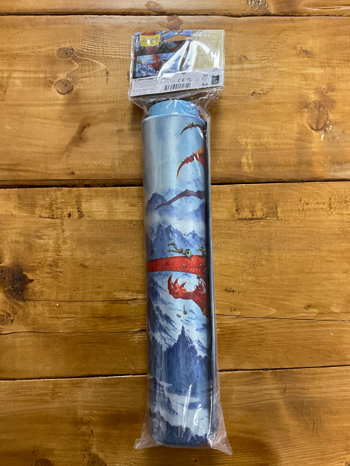 Dragon Shirel tube and playmat. The raid