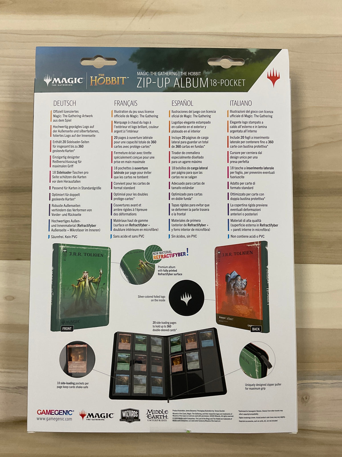 Gamegenic Mtg Binder The Hobbit   Green