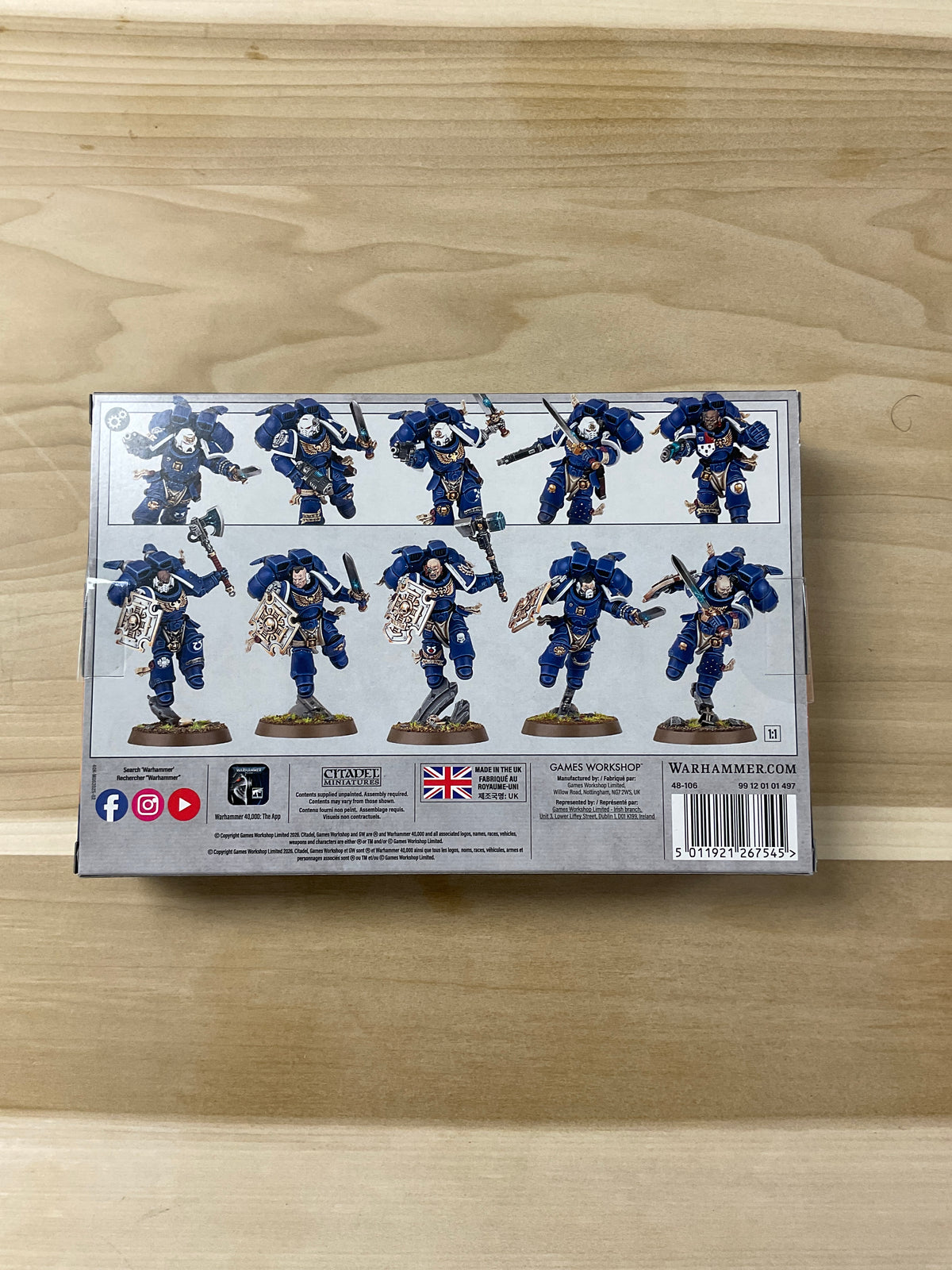 Warhammer 40k Space Marines Vanguard vétéran Squad White jump packs