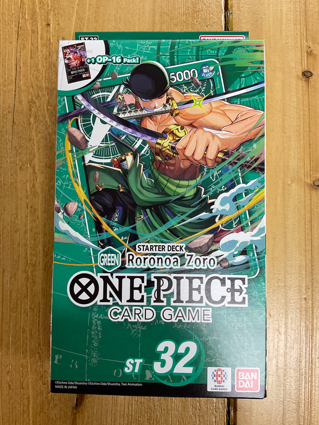 One piece St-32 Roronoa Zoro Vert