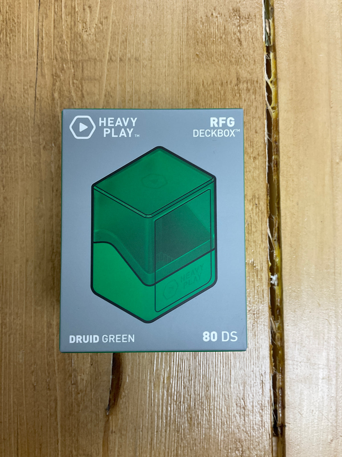 Heavy Play Druid Green Rfg deck box 80Ds