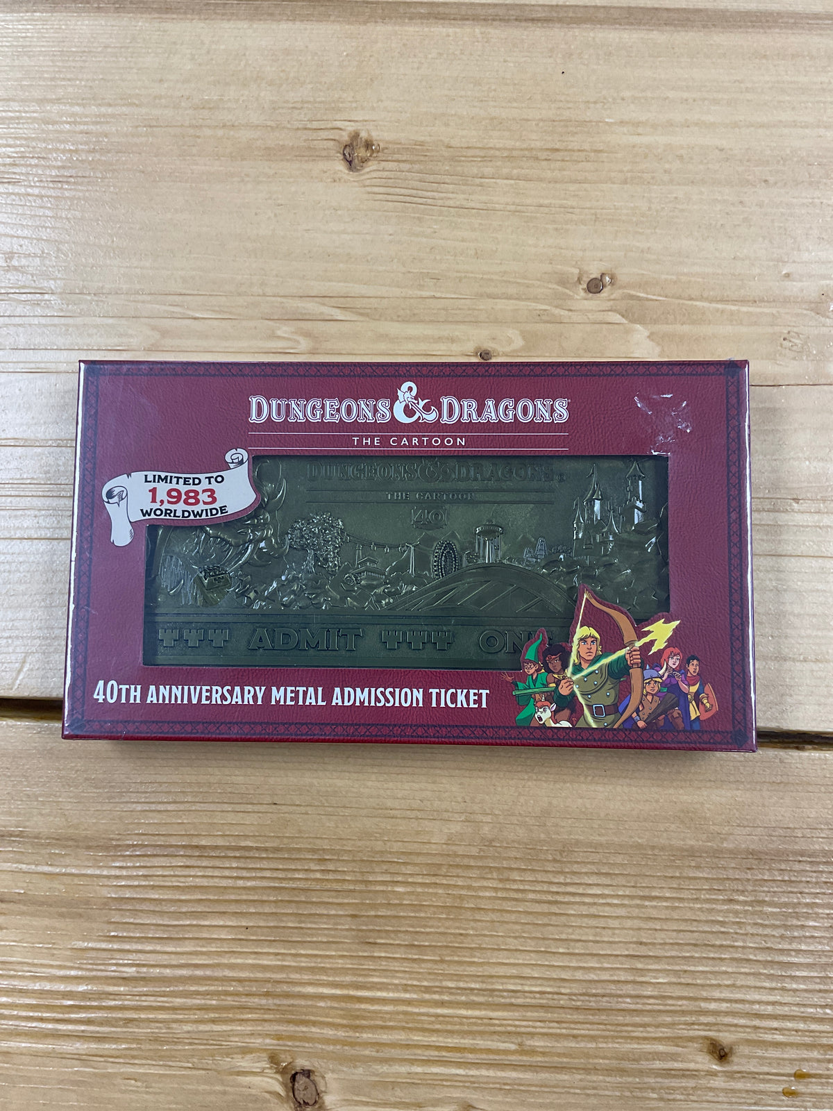 D&d 40Th anniversary métal admission ticket