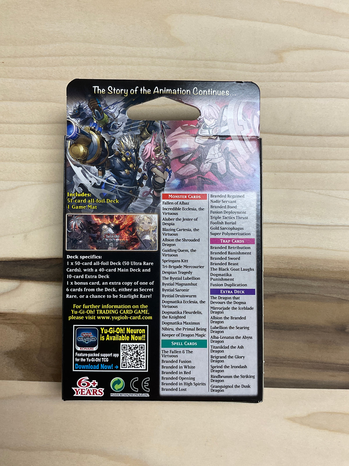Yu gi oh. The crhonicles deck.  The fallen et the virtous