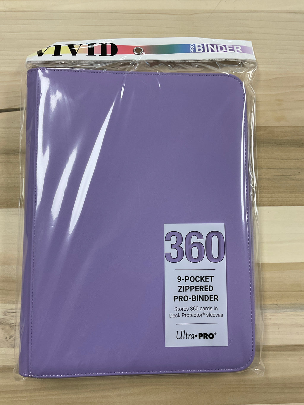 Vivid Pro Binder 360/9 pockets zipper binder  mauve