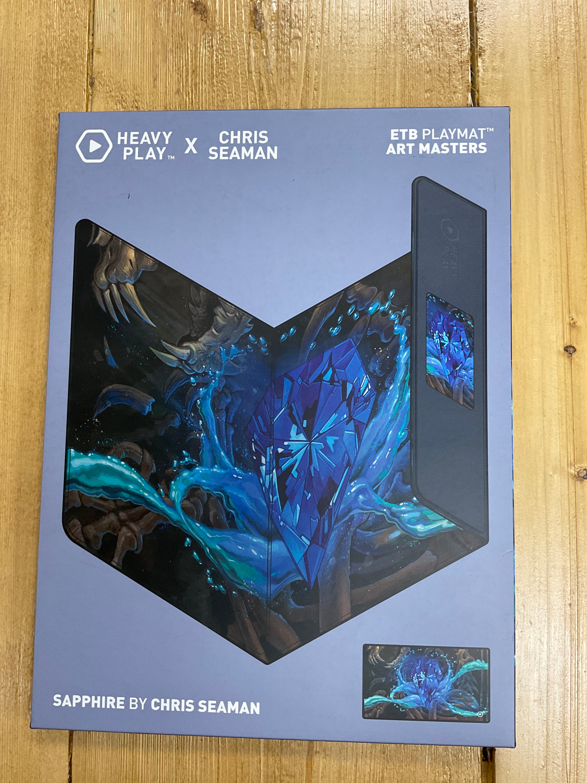Heavy Play X Chris Seaman Sapphire Etb playmat Art master series