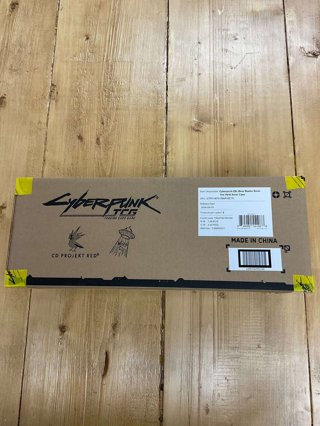 Cyberpunk TCG Bêta Starter deck  The Heist Inner case