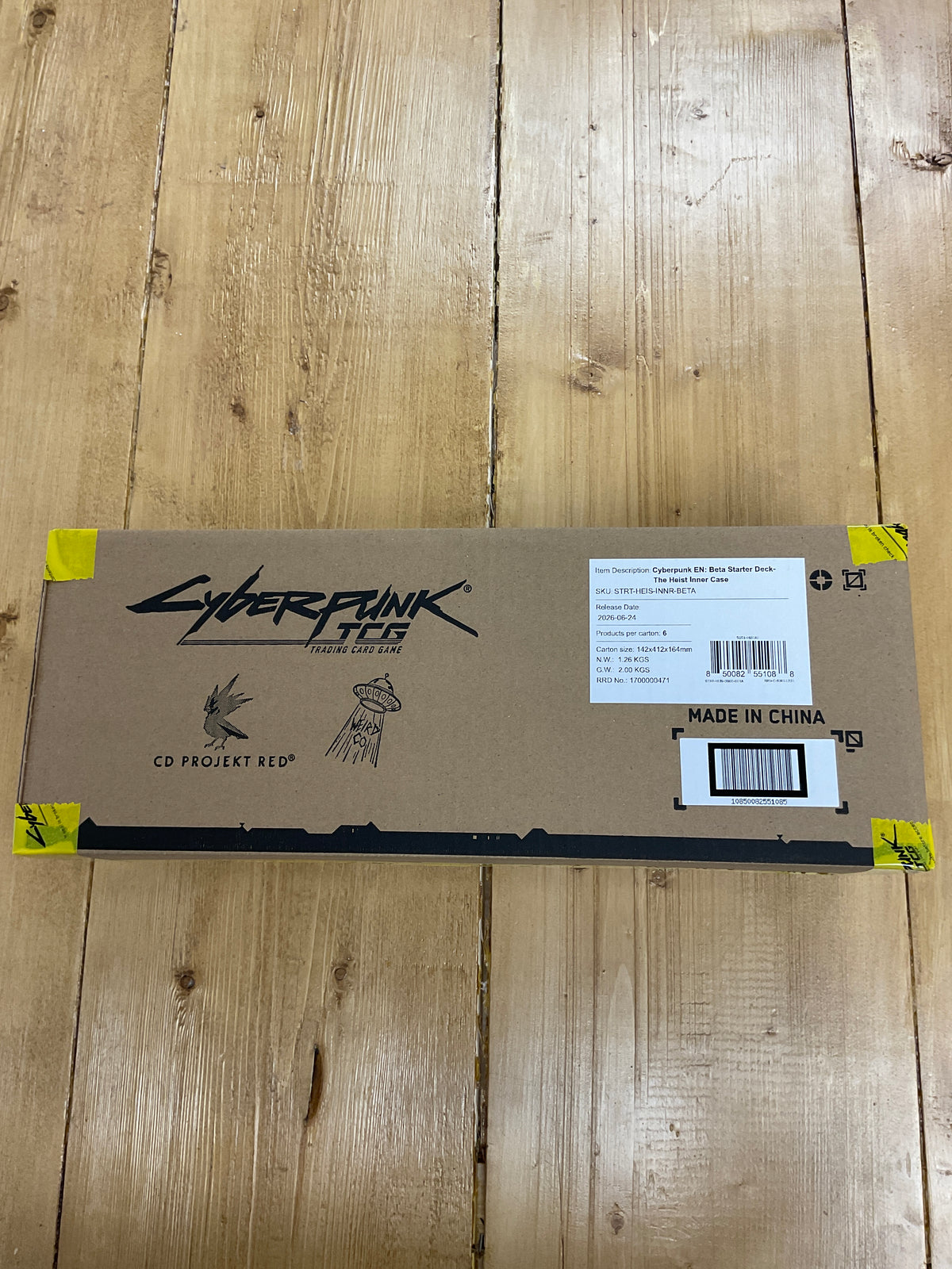 Cyberpunk TCG Bêta Starter deck  The Heist Inner case