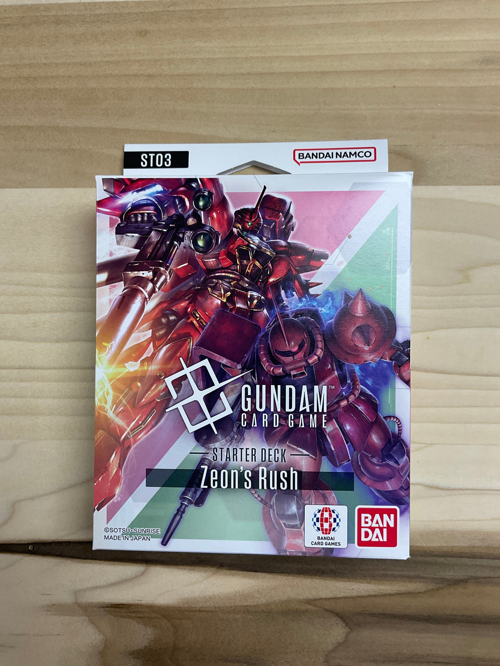 Gundam TCG starter deck sr03   Zeons rush