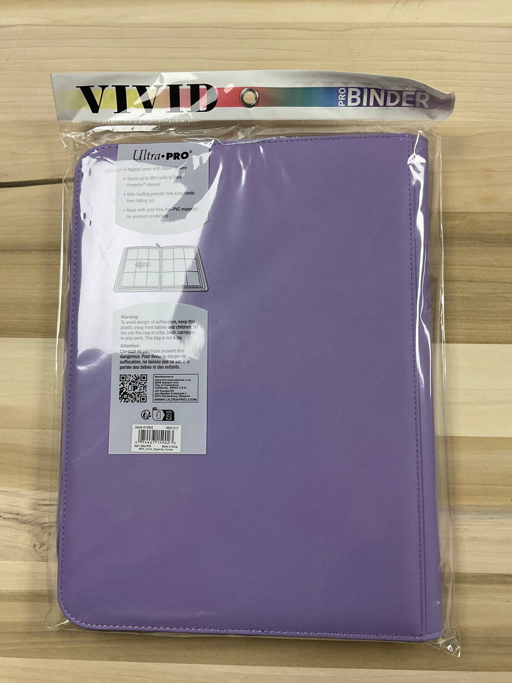 Vivid Pro Binder 360/9 pockets zipper binder  mauve