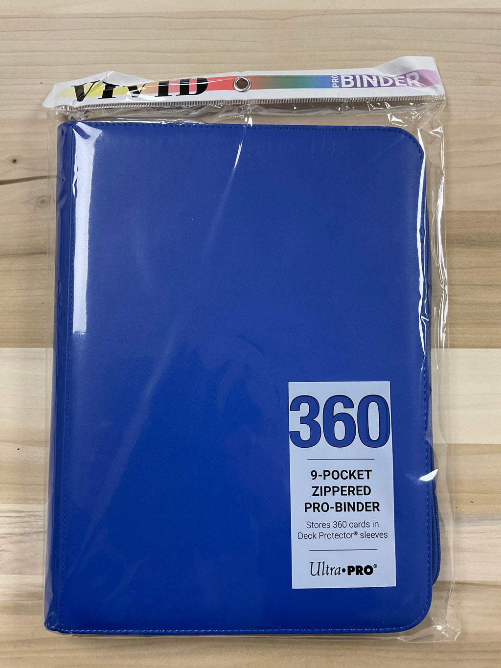 Vivid pro Binder 360/9 pochette zipper Binder. Blue