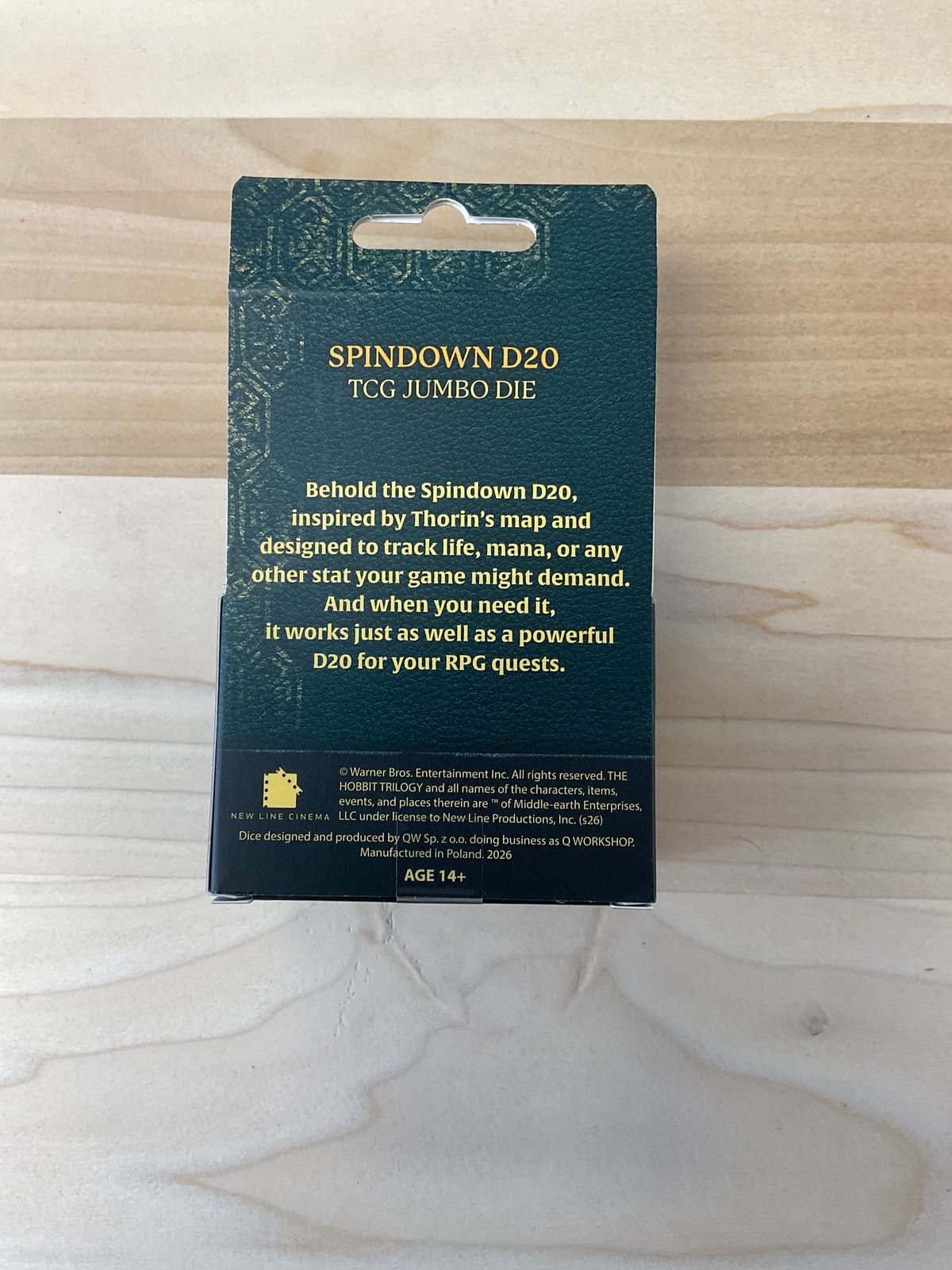 Workshop  Spindown D20 The Hobbit