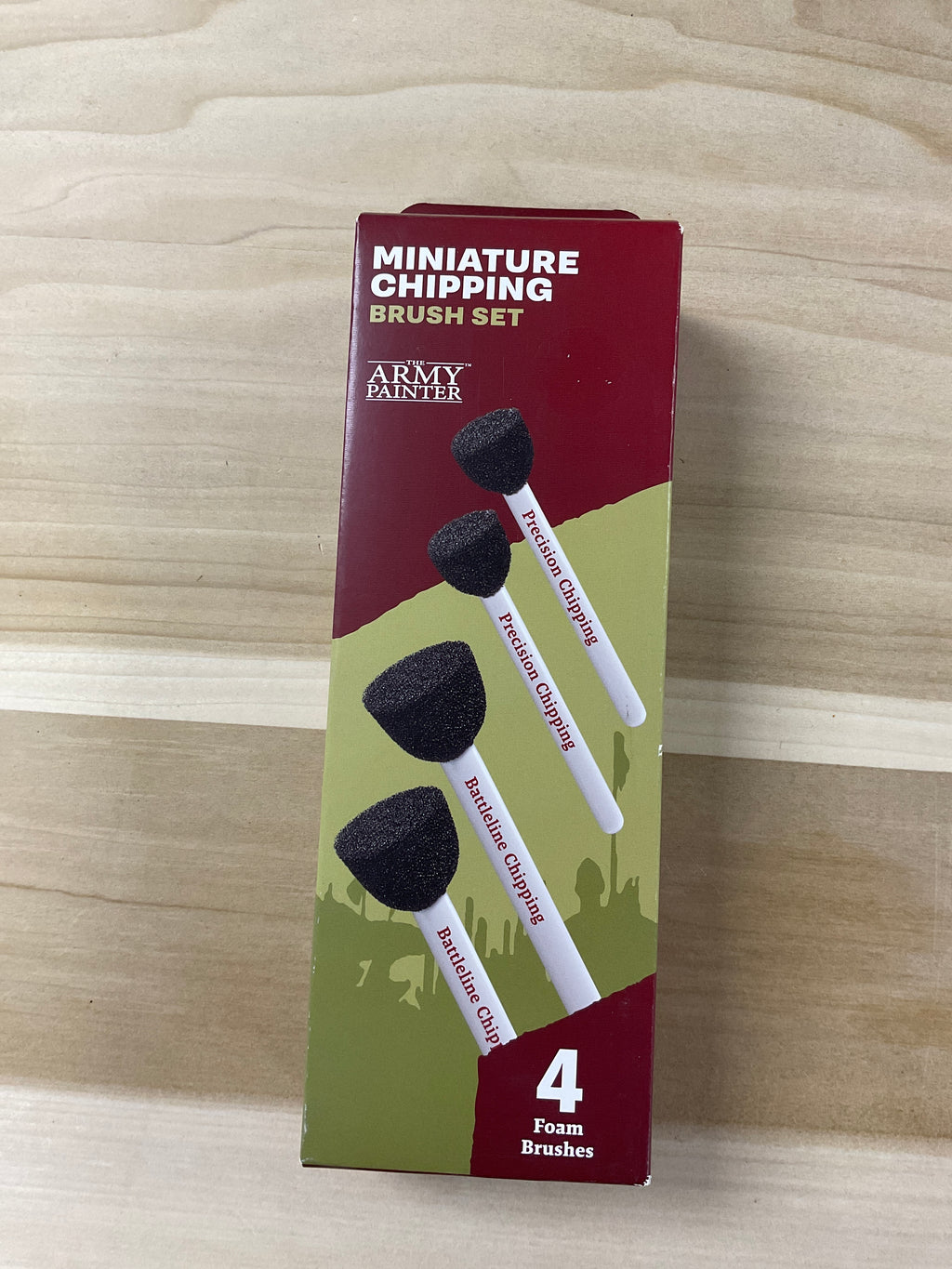 Army painter. Miniature chipping. Brushing set