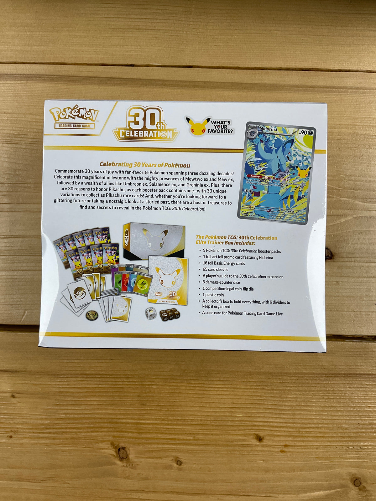 Pokémon   Élite traîner box   30th Celebration