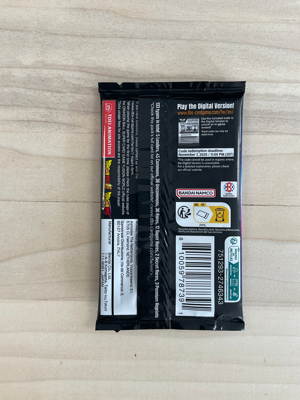 Bandai Dragon Ball fusion World  booster  Fb04