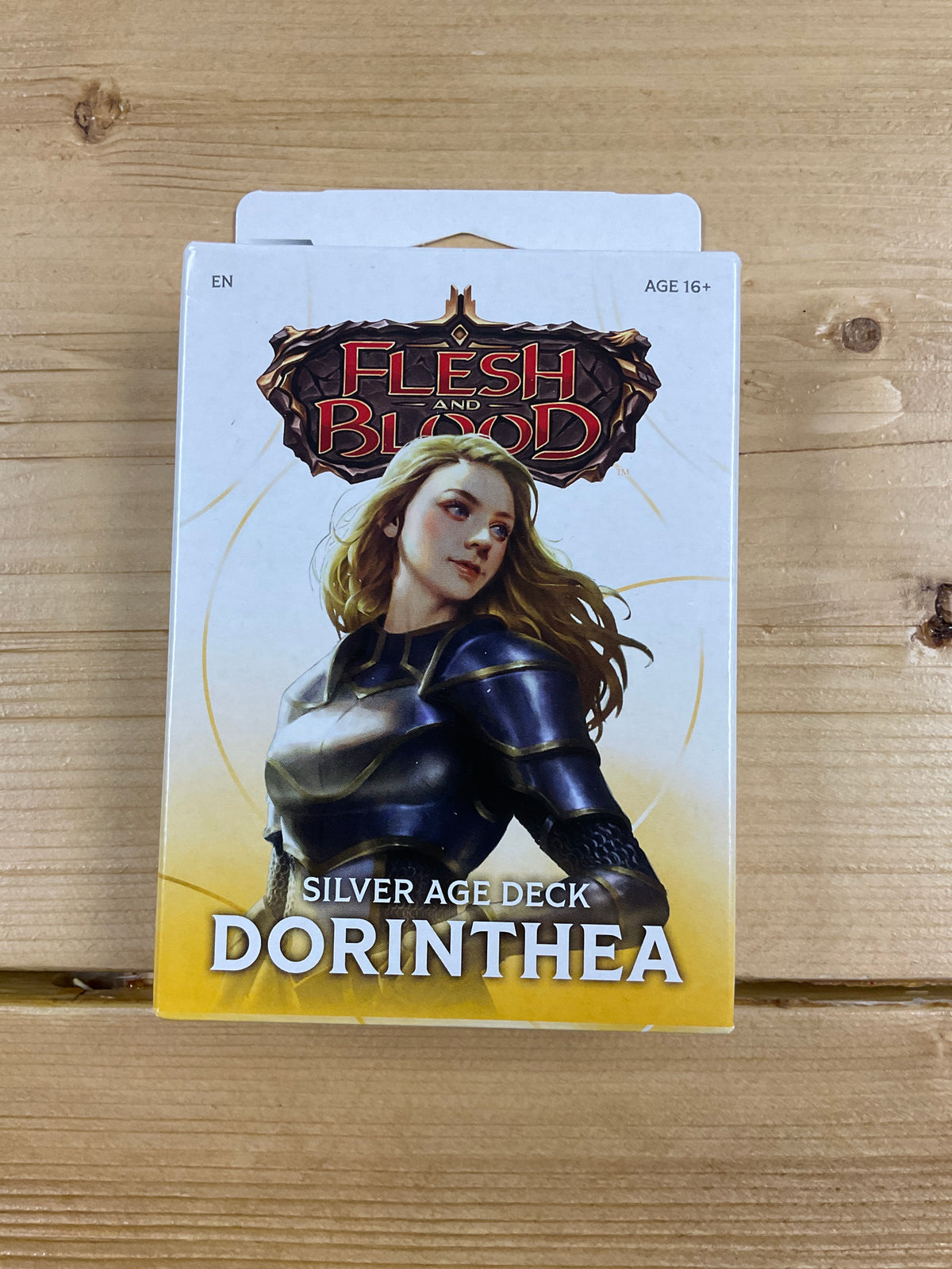 Flesh and Blood silver âge deck.  Dorinthea