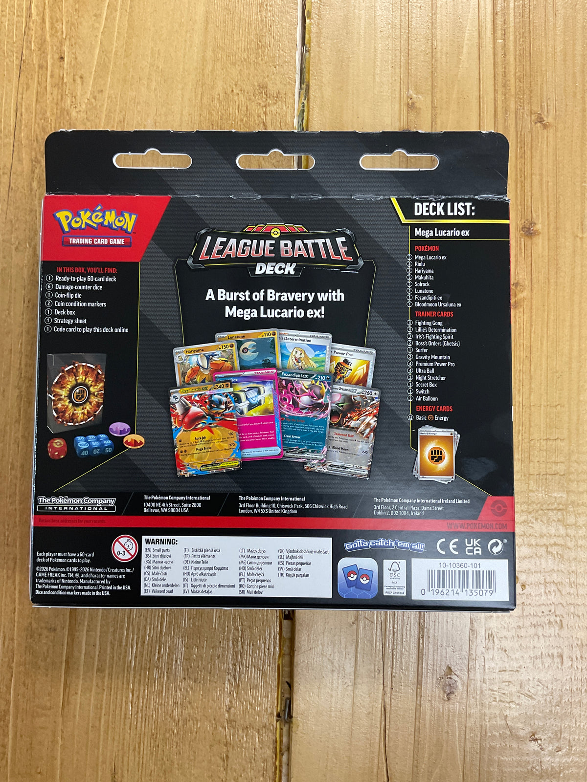 Pokémon May Leagues Battle Deck Mega Lucario