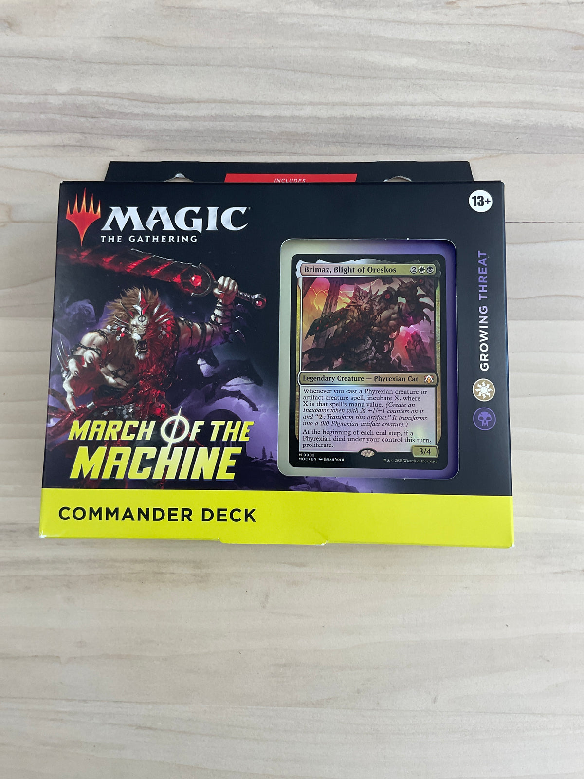 Mtg  commander deck  Time of the machine   Growing threat