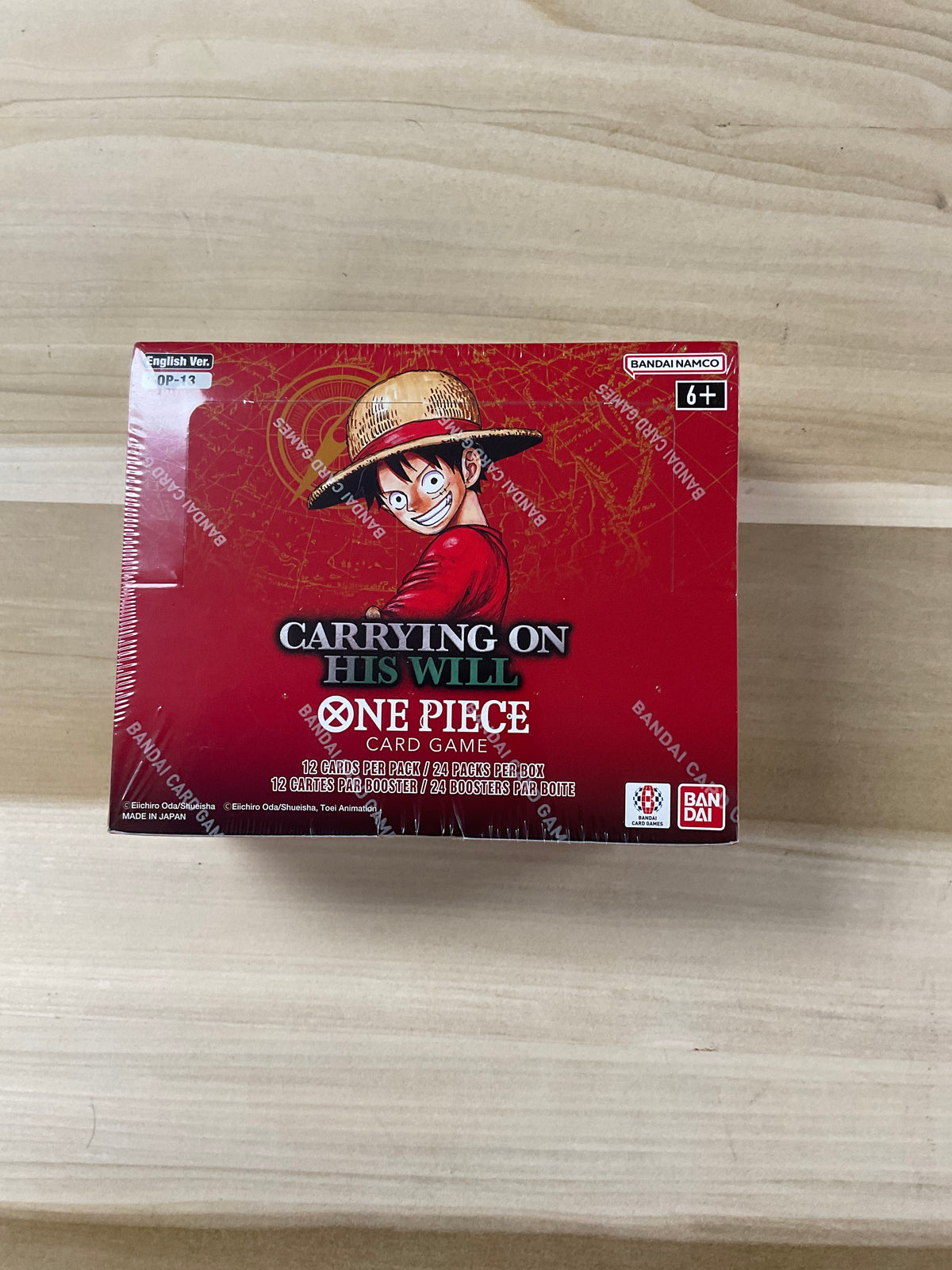 Bandai. One piece. Carrying on the Will op13