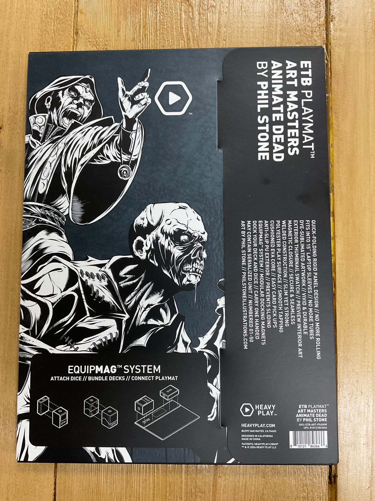 Heavy Play x Phil Stone Etb Playmat Art Masters Animated Dead