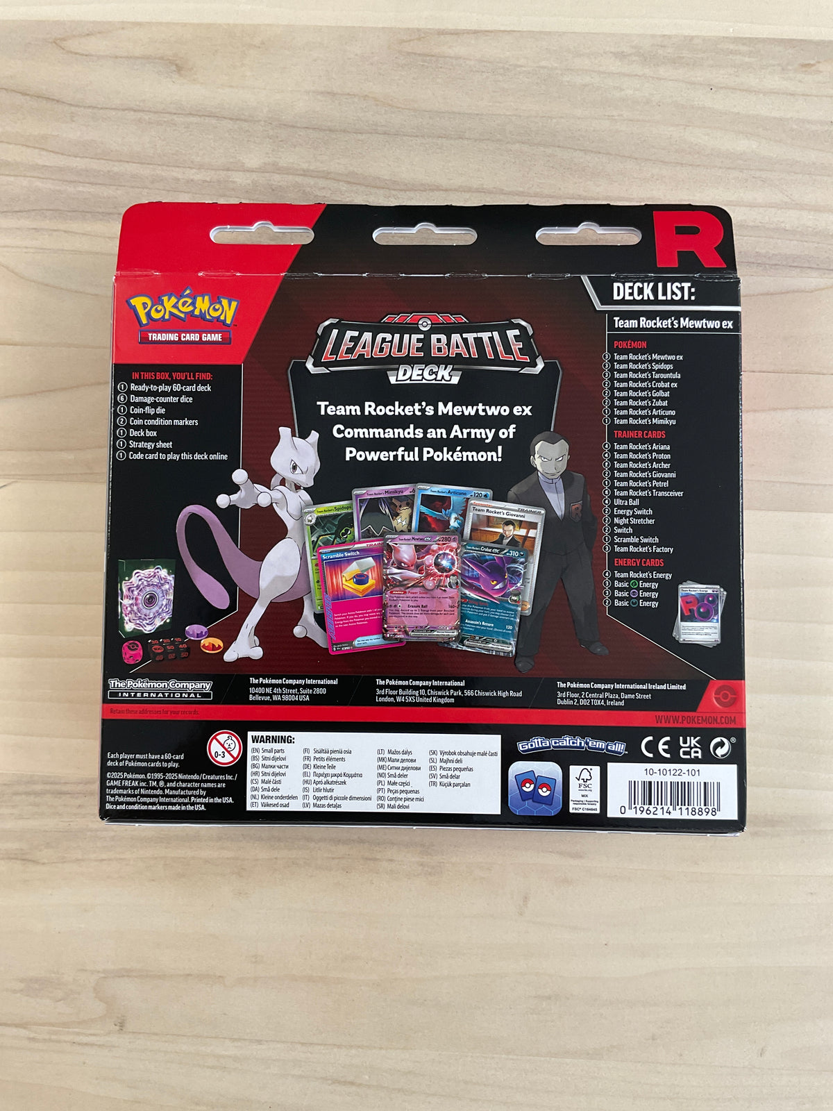 Pokémon league battle deck   Team rockets mewtwo