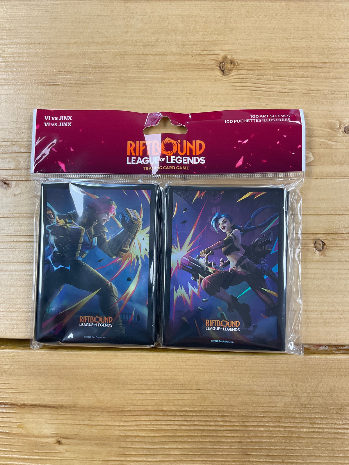 Riftbound league of legends Sleeve VI vs Jinx