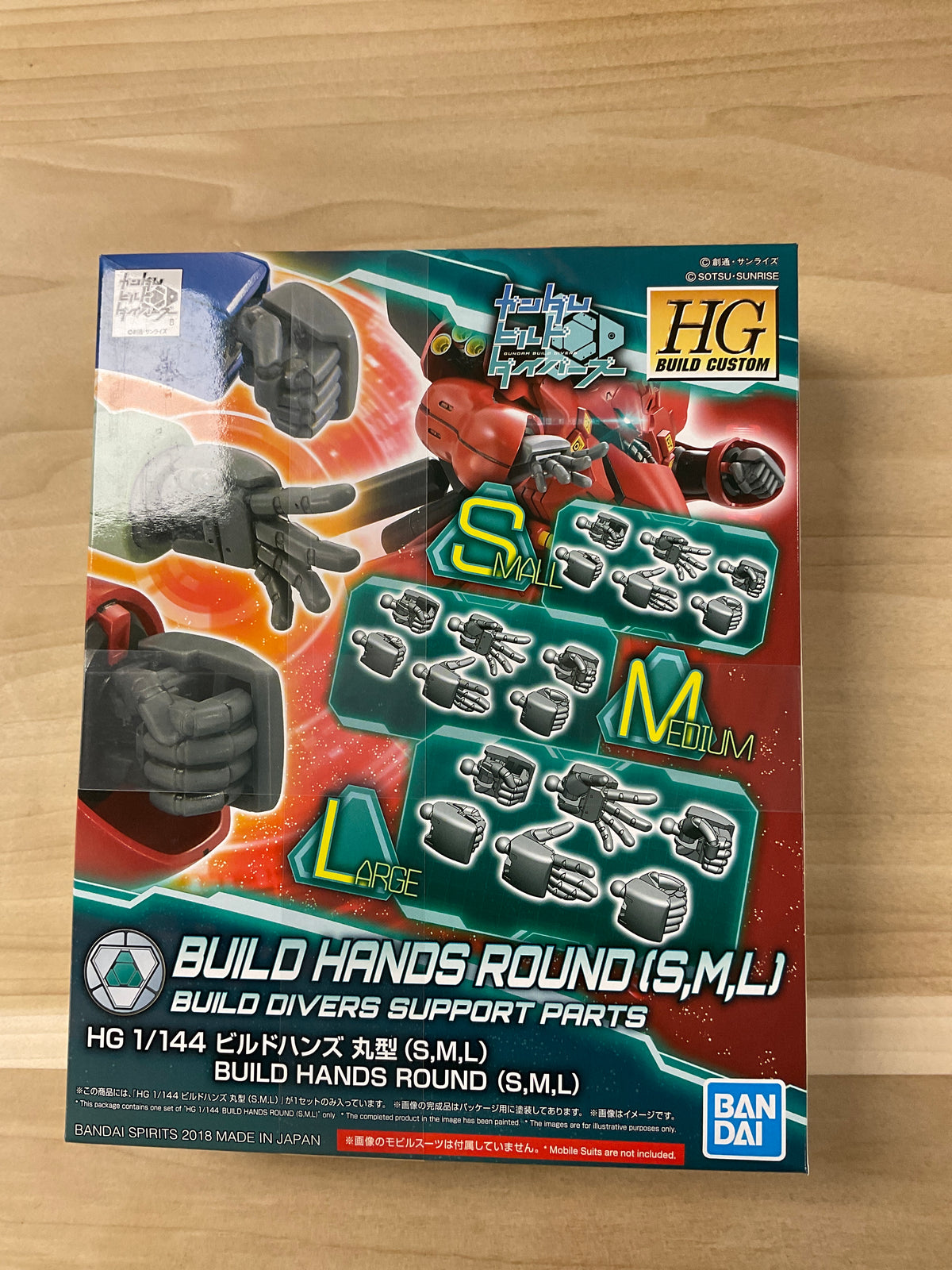 Bandai Namco   Build hands rounds ( s,m and l)