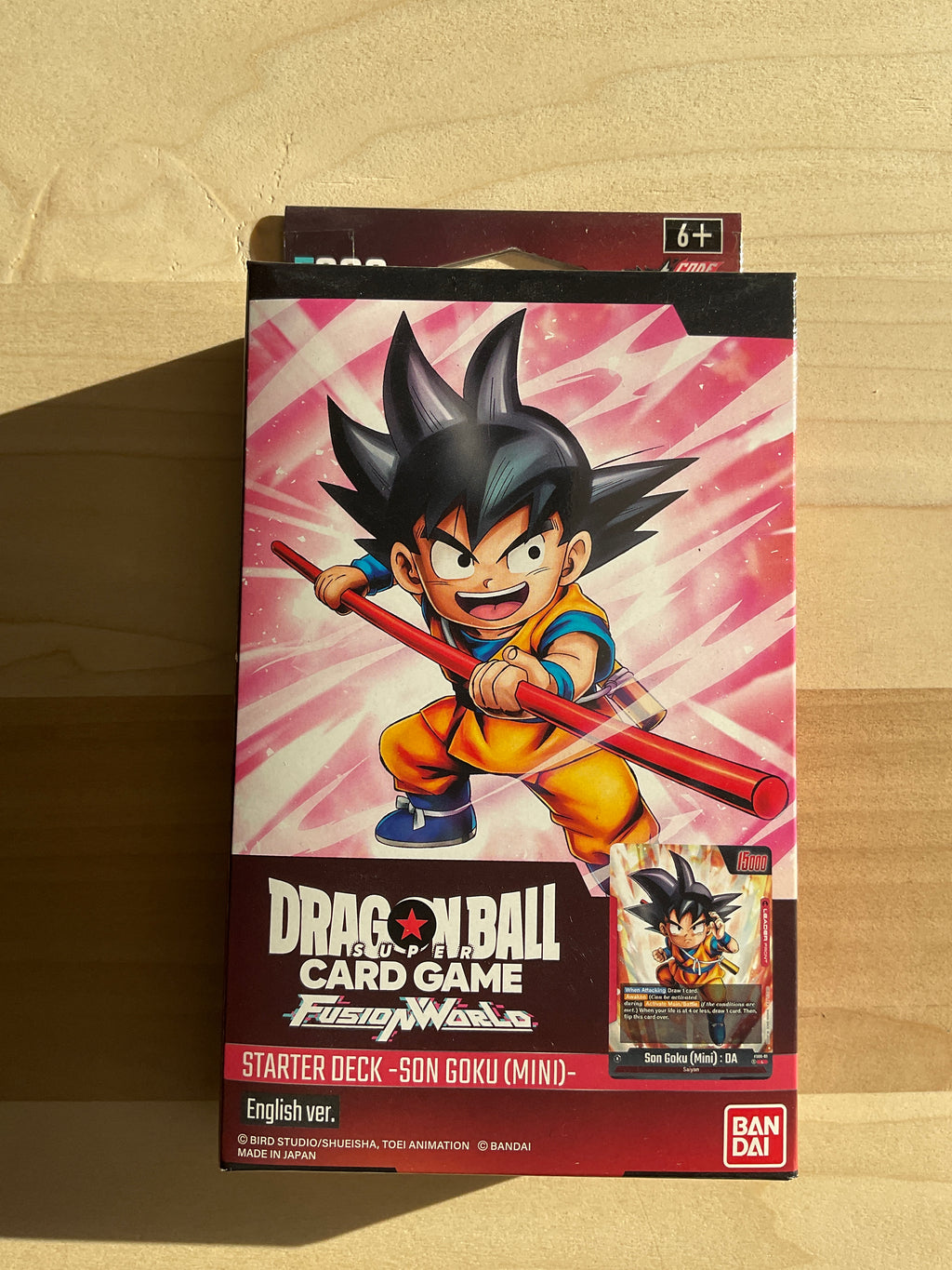 Bandai Dragon Ball fusion World starter deck St06   Son goku mini