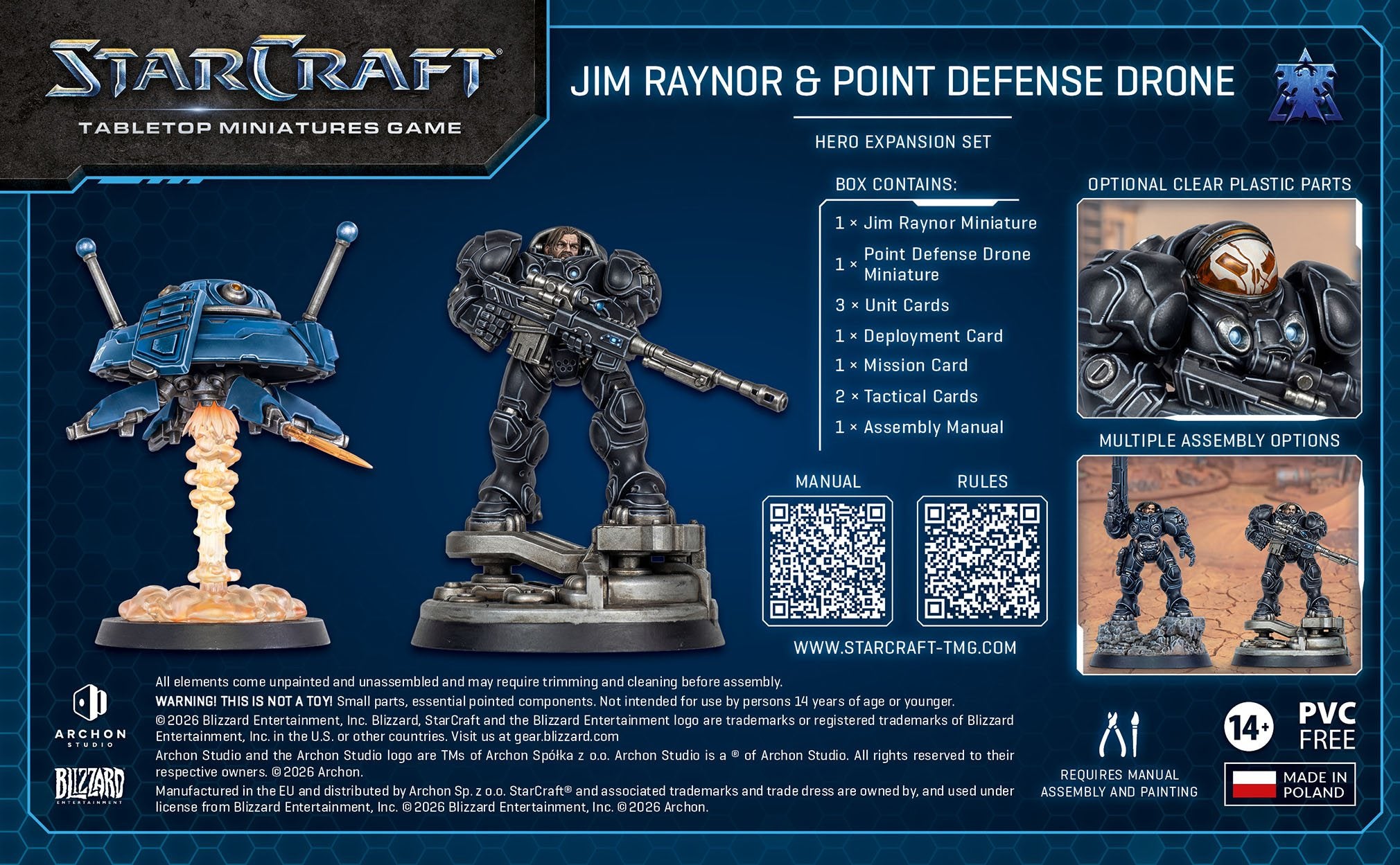 Starcracft Jim Raynor and Point defense Drone
