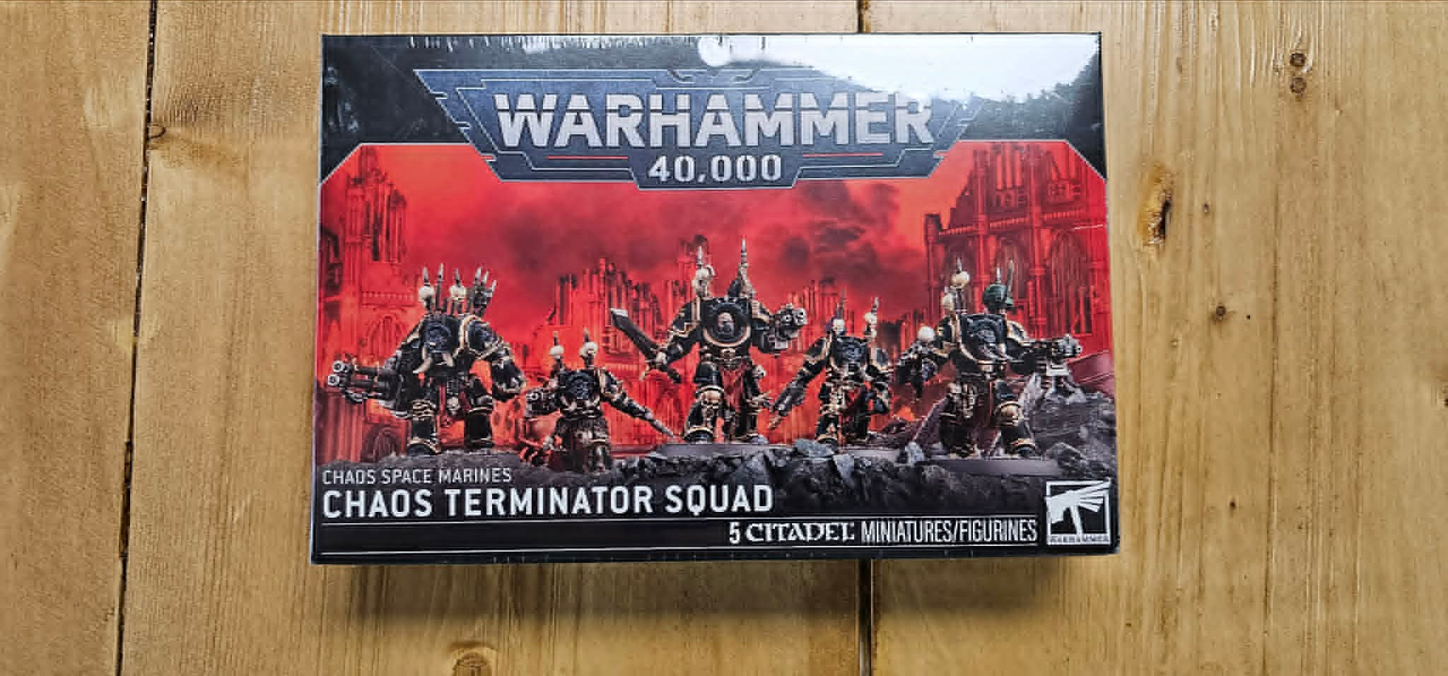 Chaos space marines - Chaos terminator squad